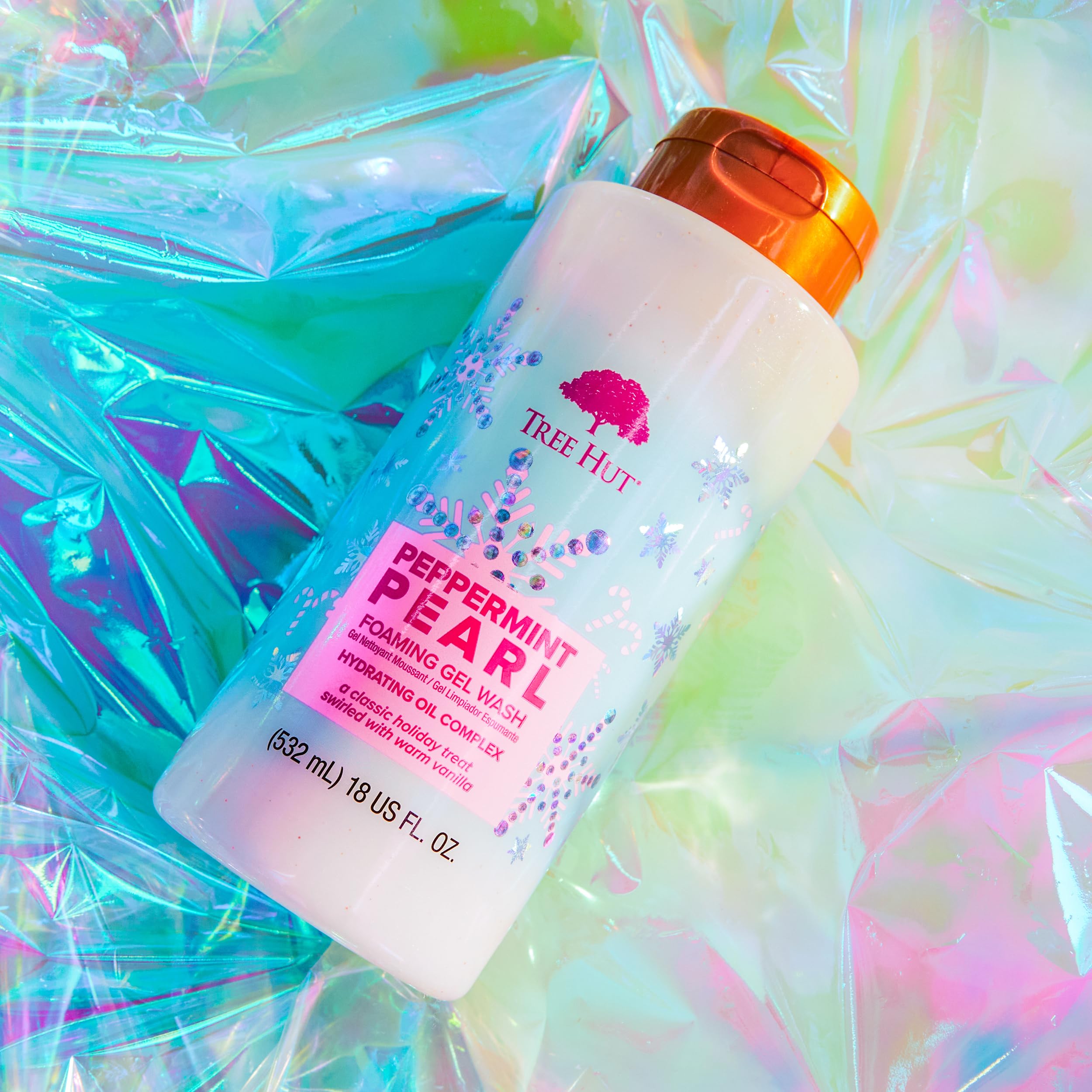 Tree Hut Peppermint Pearl Foaming Gel Wash | Cleanse and Soften